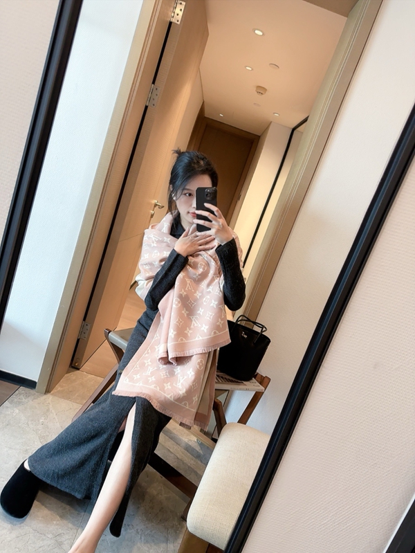 ブランドマフラー素材ディテール